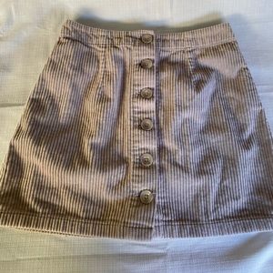 Beige corduroy skirt